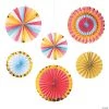 10" - 14" Happy Day Party Hanging Paper Fans - 6 Pc. -Party Decorations Sales Shop 10 14 happy day party hanging paper fans 6 pc 13933754