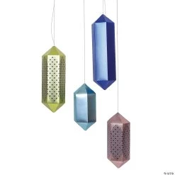 10" - 16" Geometric Hanging Lanterns - 4 Pc.