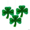 10 3/4" St. Patrick’s Day Hanging Clovers - 3 Pc. -Party Decorations Sales Shop 10 3 4 st patrick s day hanging clovers 3 pc 13674198