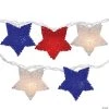 10-Count Red and Blue Fourth of July Star String Light Set, 5.25' White Wire -Party Decorations Sales Shop 10 count red and blue fourth of july star string light set 5 25 white wire14101653
