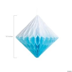Hanging Diamond Honeycomb Decorations - 6 Pc. -Party Decorations Sales Shop 10 light blue hanging diamond honeycomb decorations 6 pc 13932766 a01