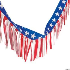 100 Ft. Patriotic Fringe Garland