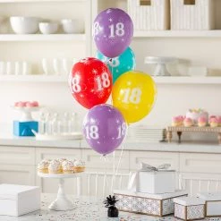 11" 18th Birthday Sparkle Latex Balloon Assortment – 6 Pc. -Party Decorations Sales Shop 11 18th birthday sparkle latex balloon assortment 6 pc 13838668 a02
