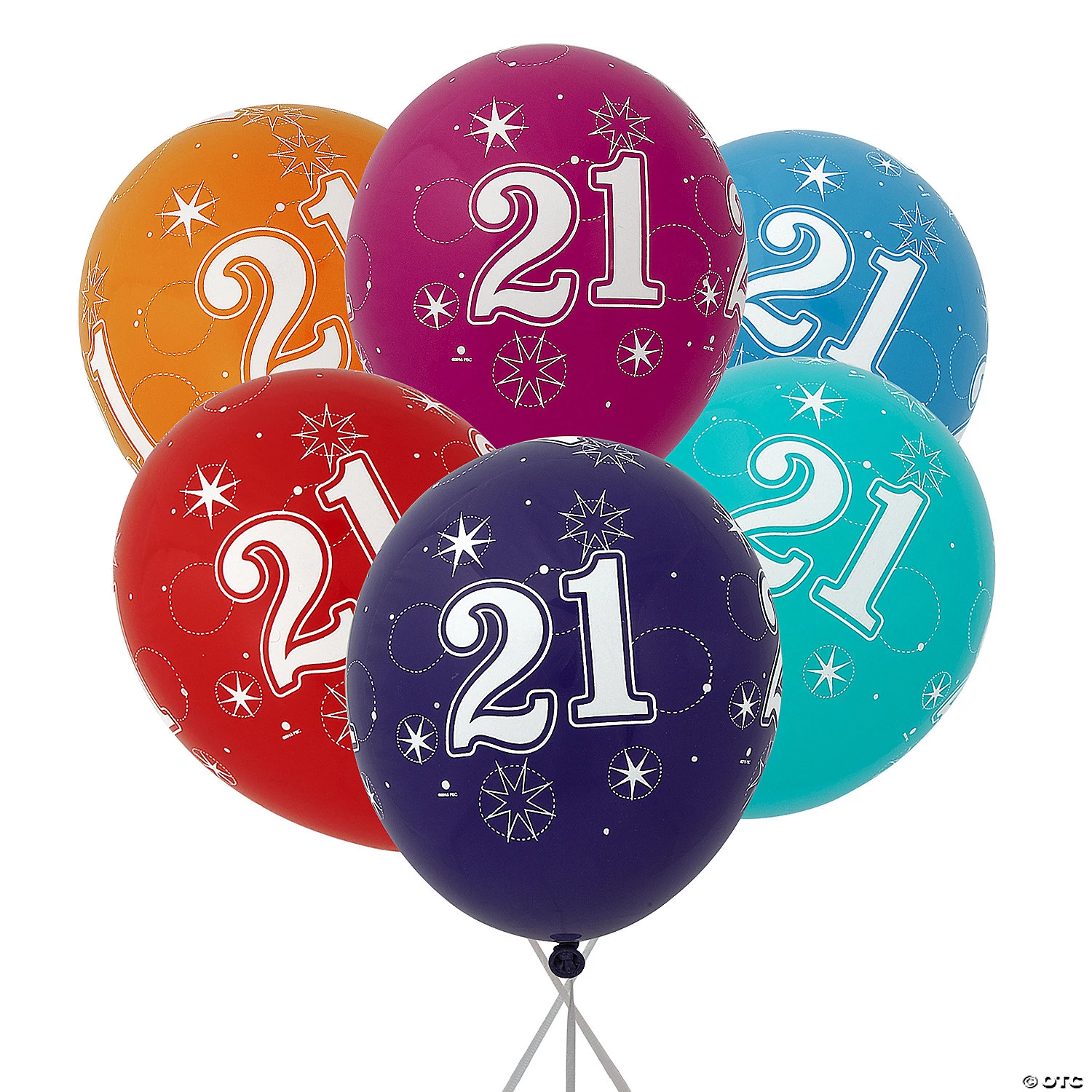 11" 21st Birthday Sparkle Latex Balloon Assortment – 6 Pc. 3 11" 21st Birthday Sparkle Latex Balloon Assortment – 6 Pc.