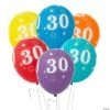11" 30th Birthday Sparkle Latex Balloon Assortment – 6 Pc. 2 11" 30th Birthday Sparkle Latex Balloon Assortment – 6 Pc. -Party Decorations Sales Shop 11 30th birthday sparkle latex balloon assortment 6 pc 13838670