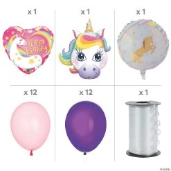11" - 38" Unicorn Birthday Balloon Bouquet – 28 Pc. -Party Decorations Sales Shop 11 38 unicorn birthday balloon bouquet 28 pc 13966771 a01
