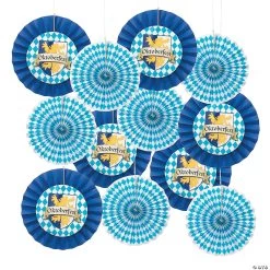 12" - 14" Oktoberfest Hanging Fans – 12 Pc.