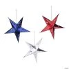 12" 3D Patriotic Stars Hanging Decorations - 3 Pc. -Party Decorations Sales Shop 12 3d patriotic stars hanging decorations 3 pc 13973259