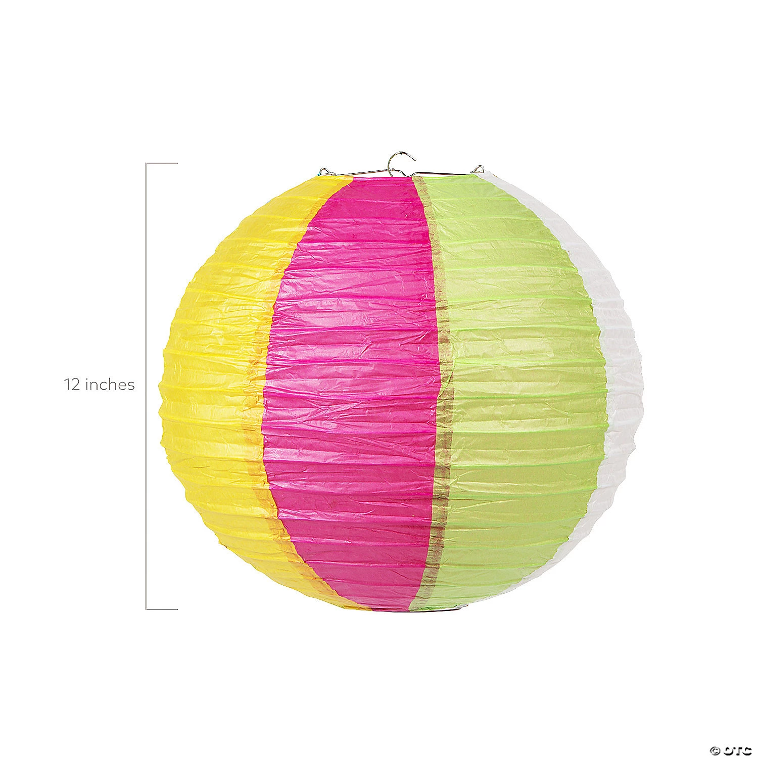 12" Beach Ball Hanging Paper Lanterns - 6 Pc. 4 12" Beach Ball Hanging Paper Lanterns - 6 Pc. - Image 2