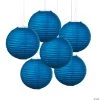 12" Solid Color Paper Lanterns - 6 Pc. -Party Decorations Sales Shop 12 blue hanging paper lanterns 6 pc 13647124