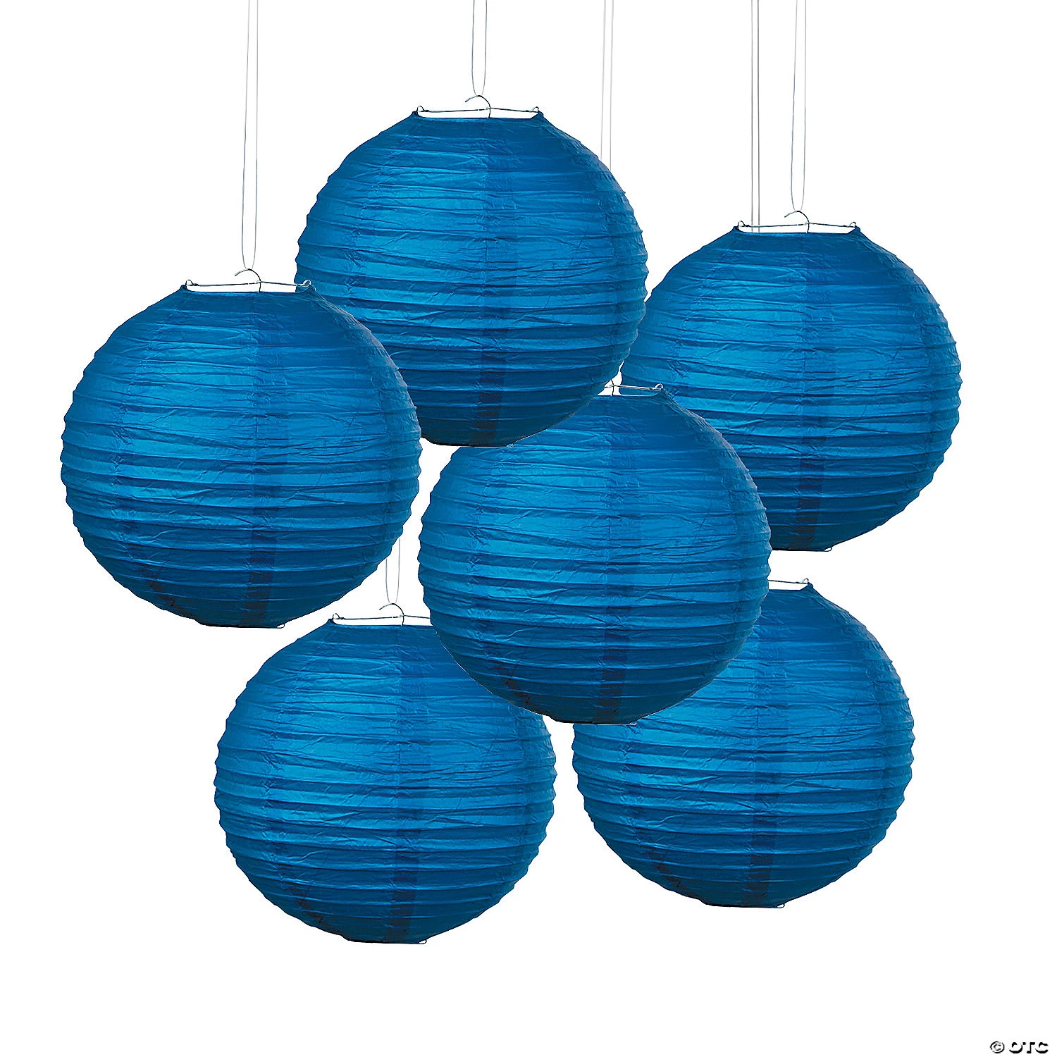 12" Solid Color Paper Lanterns - 6 Pc. 3 12" Solid Color Paper Lanterns - 6 Pc.