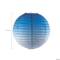 Party Decorations Sales Shop -Party Decorations Sales Shop 12 blue ombre hanging paper lanterns 3 pc 13902922 a01
