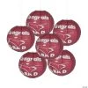 12" Congrats Grad Paper Lanterns - 6 Pc. 2 12" Congrats Grad Paper Lanterns - 6 Pc. -Party Decorations Sales Shop 12 burgundy congrats grad hanging paper lanterns 6 pc 13684981