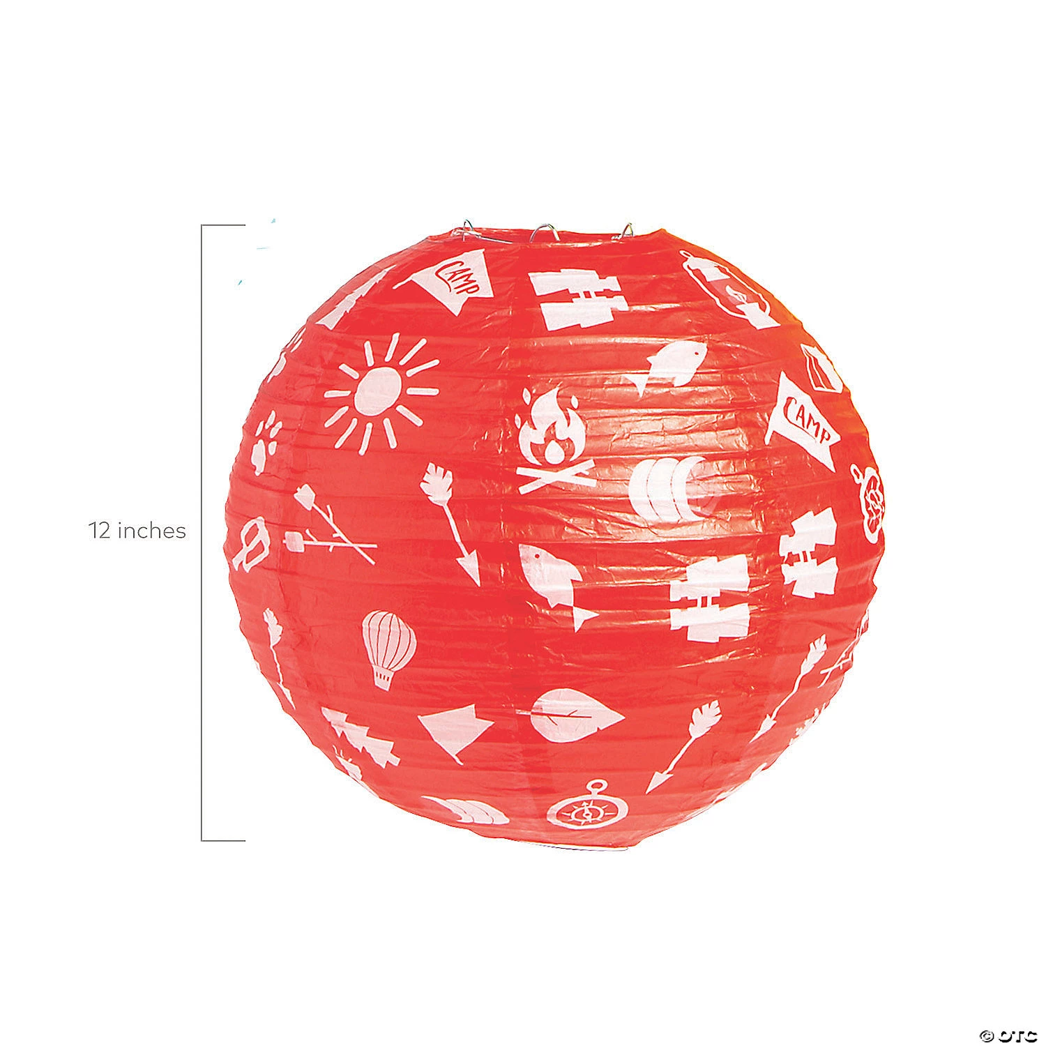 12" Camp Party Hanging Lanterns – 6 Pc. 4 12" Camp Party Hanging Lanterns – 6 Pc. - Image 2