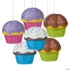 12" Cupcake Paper Lanterns - 6 Pc. -Party Decorations Sales Shop 12 cupcake paper lanterns 6 pc 13808725