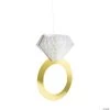 12" Diamond Ring Honeycomb Ceiling Decorations - 4 Pc. -Party Decorations Sales Shop 12 diamond ring honeycomb ceiling decorations 4 pc 13970939