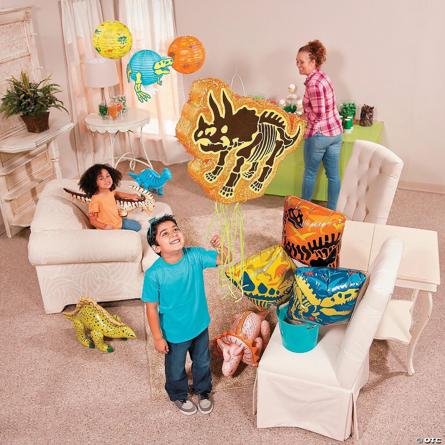 12" Dino Dig Hanging Paper Lanterns – 6 Pc. 5 12" Dino Dig Hanging Paper Lanterns – 6 Pc. - Image 3