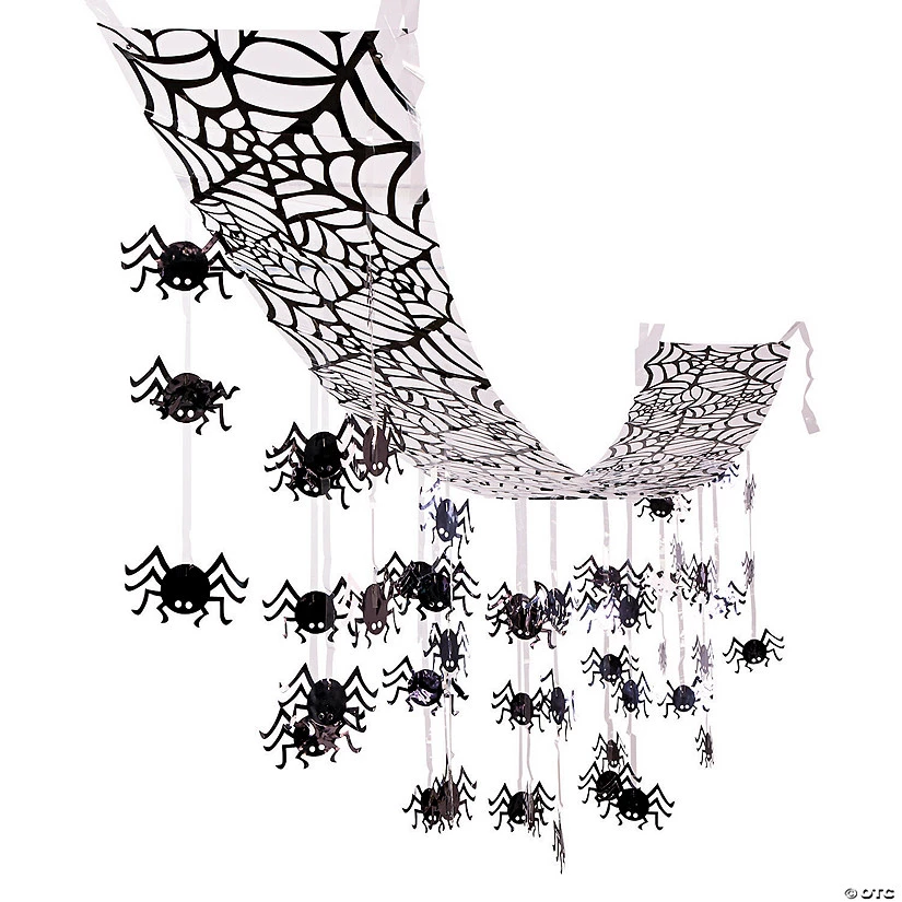 12 Ft. Hanging Spider Ceiling Halloween Decoration 3 12 Ft. Hanging Spider Ceiling Halloween Decoration