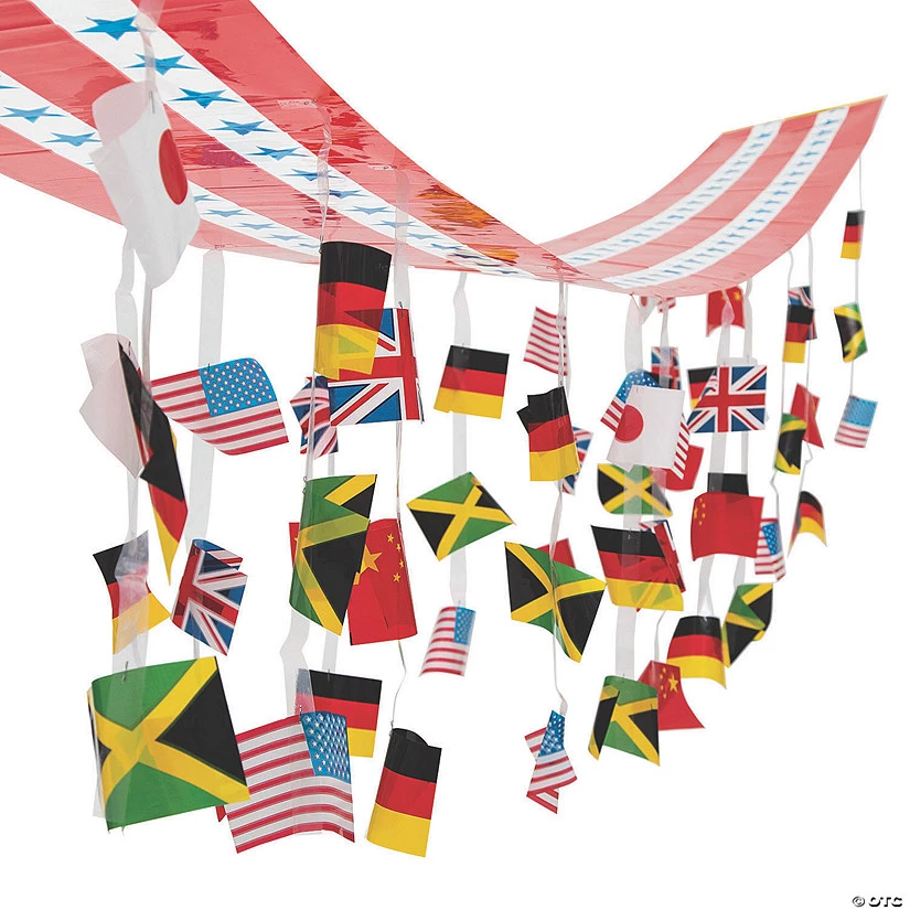 12 Ft. International Games Flags Ceiling Decoration 3 12 Ft. International Games Flags Ceiling Decoration
