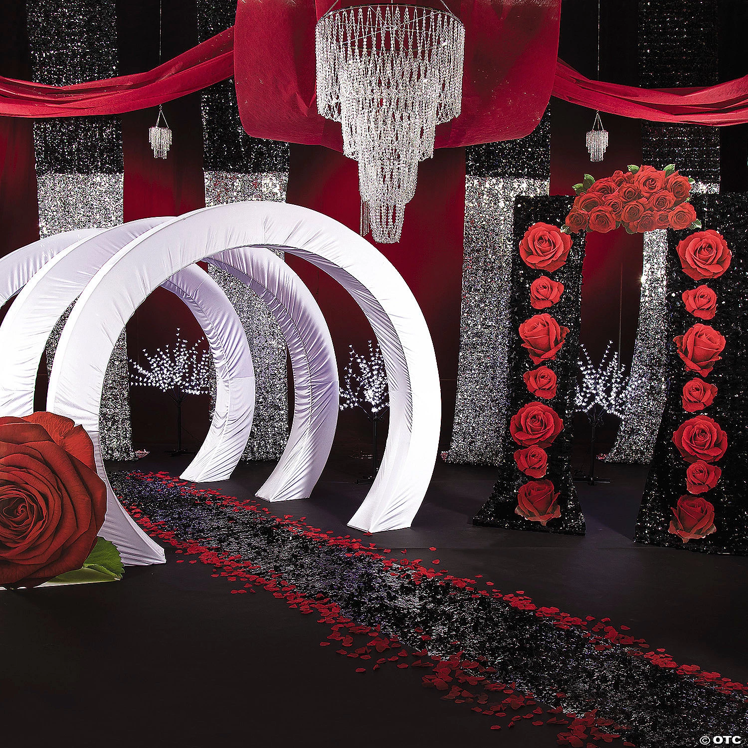 12-ft. Rose Hanging Décor - 2 Pc. 4 12-ft. Rose Hanging Décor - 2 Pc. - Image 2