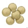 12" Solid Color Paper Lanterns - 6 Pc. -Party Decorations Sales Shop 12 gold hanging paper lanterns 6 pc 3 9165