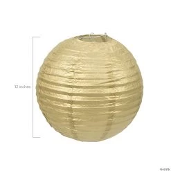12" Solid Color Paper Lanterns - 6 Pc. 6 12" Solid Color Paper Lanterns - 6 Pc. -Party Decorations Sales Shop 12 gold hanging paper lanterns 6 pc 3 9165 a01
