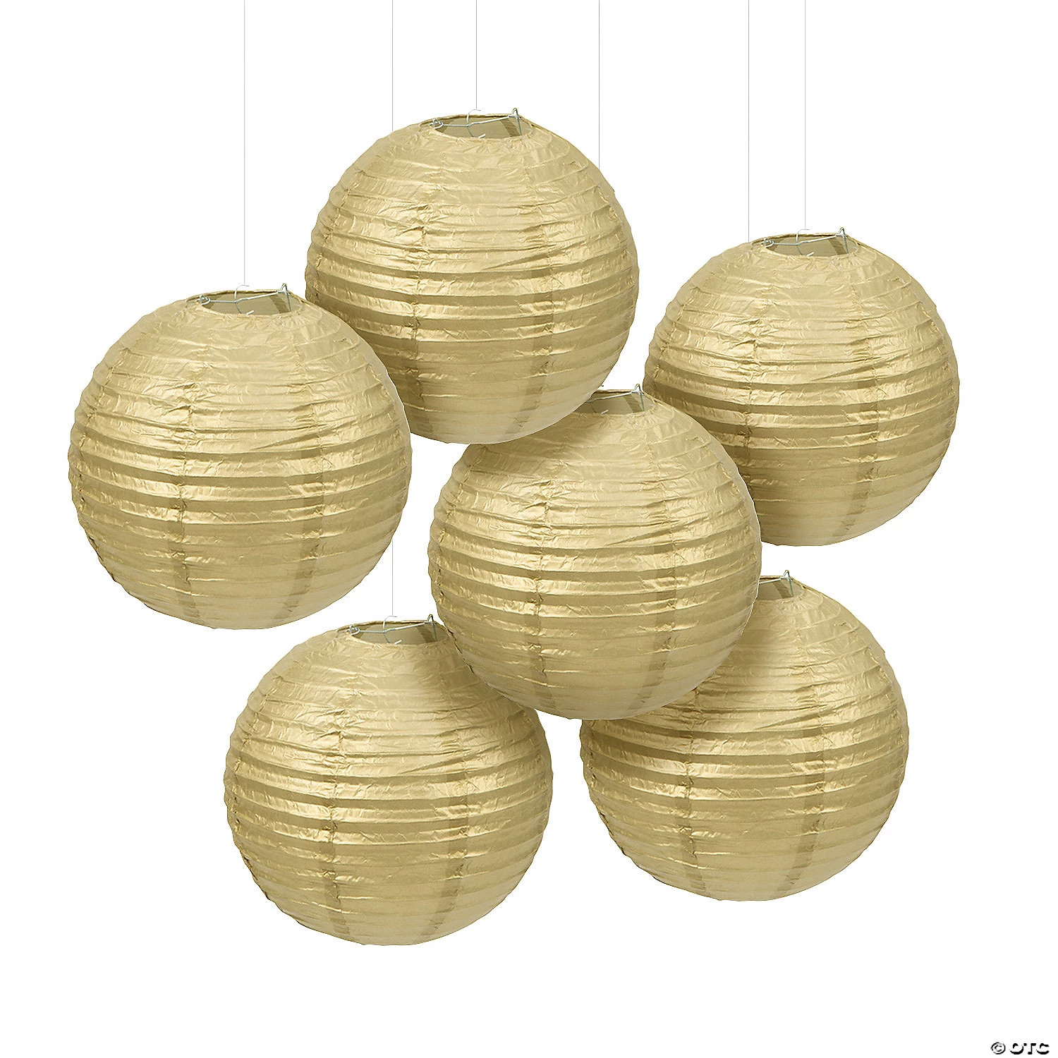 12" Solid Color Paper Lanterns - 6 Pc. 3 12" Solid Color Paper Lanterns - 6 Pc.
