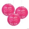 12" Congrats Grad Paper Lanterns - 6 Pc. -Party Decorations Sales Shop 12 hot pink congrats grad hanging paper lanterns 6 pc 13729119