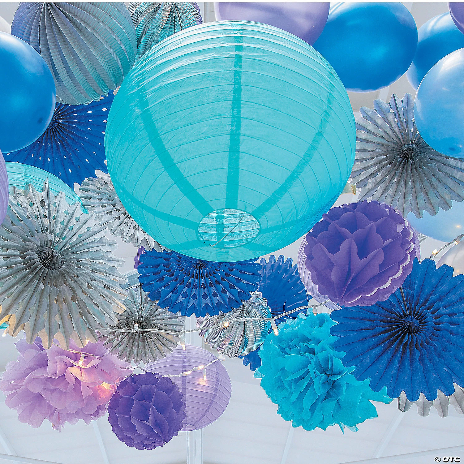 12" Solid Color Paper Lanterns - 6 Pc. 5 12" Solid Color Paper Lanterns - 6 Pc. - Image 3