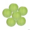 12" Solid Color Paper Lanterns - 6 Pc. -Party Decorations Sales Shop 12 lime green hanging paper lanterns 6 pc 3 8963