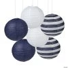12" Nautical Hanging Paper Lanterns - 6 Pcs. 1 12" Nautical Hanging Paper Lanterns - 6 Pcs. -Party Decorations Sales Shop 12 nautical hanging paper lanterns 6 pcs 13737277