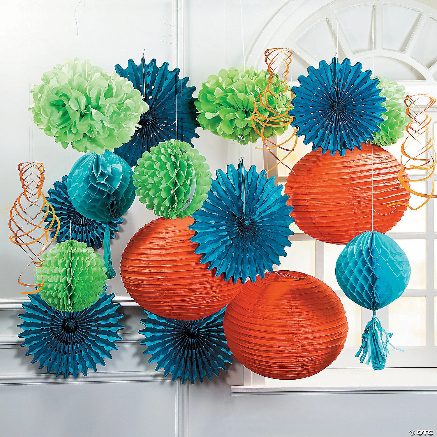 12" Solid Color Paper Lanterns - 6 Pc. 5 12" Solid Color Paper Lanterns - 6 Pc. - Image 3