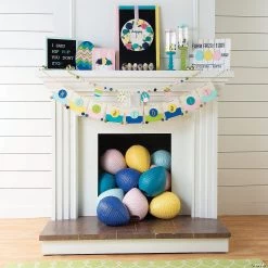 12" Pastel Easter Egg Hanging Paper Lanterns - 4 Pc. -Party Decorations Sales Shop 12 pastel easter egg hanging paper lanterns 4 pc 13788464 a02