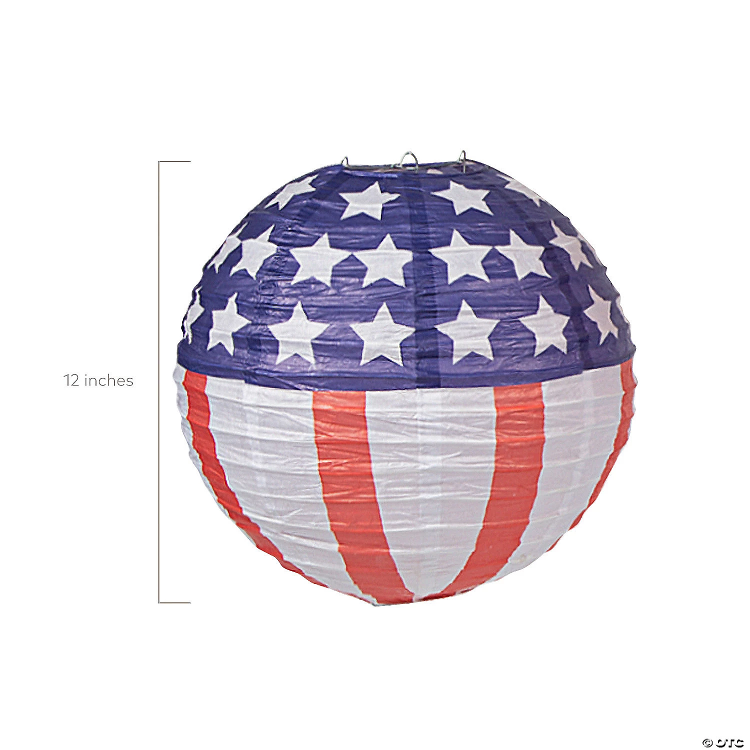 12" Patriotic Flag Hanging Paper Lanterns - 12 Pc. 4 12" Patriotic Flag Hanging Paper Lanterns - 12 Pc. - Image 2