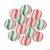12" Peppermint Candy Balloon Hanging Paper Lanterns - 12 Pc.