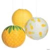 12" Pineapple Hanging Paper Lanterns - 3 Pc. 2 12" Pineapple Hanging Paper Lanterns - 3 Pc. -Party Decorations Sales Shop 12 pineapple hanging paper lanterns 3 pc 13765047