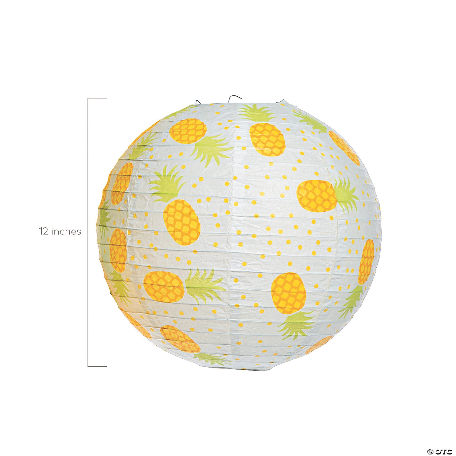 12" Pineapple Hanging Paper Lanterns - 3 Pc. 4 12" Pineapple Hanging Paper Lanterns - 3 Pc. - Image 2
