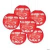 12" Congrats Grad Paper Lanterns - 6 Pc. -Party Decorations Sales Shop 12 red congrats grad hanging paper lanterns 6 pc 13684989