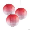 Ombre Hanging Paper Lanterns - 3 Pc.