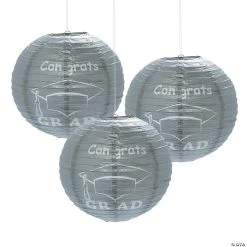 12" Congrats Grad Paper Lanterns - 6 Pc.
