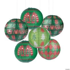 12" Ugly Sweater Hanging Paper Lanterns - 6 Pc.