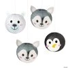 12" Winter Animals Hanging Paper Lanterns - 4 Pc. -Party Decorations Sales Shop 12 winter animals hanging paper lanterns 4 pc 14092033