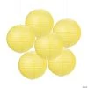 12" Solid Color Paper Lanterns - 6 Pc. -Party Decorations Sales Shop 12 yellow hanging paper lanterns 6 pc 3 8961