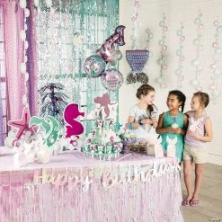 13.5" Mermaid Sparkle Bubble Hanging Decorations - 6 Pc. -Party Decorations Sales Shop 13 5 mermaid sparkle bubble hanging decorations 6 pc 13830568 a02