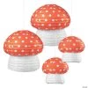 14 1/2" Mushroom Hanging Paper Lanterns – 4 Pc. -Party Decorations Sales Shop 14 1 2 mushroom hanging paper lanterns 4 pc 14096481
