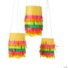 15 1/2" Fiesta Fringe Hanging Paper Lanterns - 6 Pc.