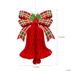 15" Christmas Honeycomb Hanging Bells - 3 Pc. 6 15" Christmas Honeycomb Hanging Bells - 3 Pc. -Party Decorations Sales Shop 15 christmas honeycomb hanging bells 3 pc 13912505 a01