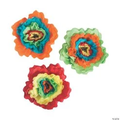 15" Fiesta Tissue Paper Flowers Party Decor- 12 Pc.