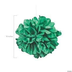 Hanging Tissue Paper Pom-Pom Decorations - 6 Pc. 6 Hanging Tissue Paper Pom-Pom Decorations - 6 Pc. -Party Decorations Sales Shop 15 green hanging tissue paper pom pom decorations 6 pc 13700811 a01