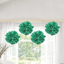 Hanging Tissue Paper Pom-Pom Decorations - 6 Pc. 7 Hanging Tissue Paper Pom-Pom Decorations - 6 Pc. -Party Decorations Sales Shop 15 green hanging tissue paper pom pom decorations 6 pc 13700811 a02